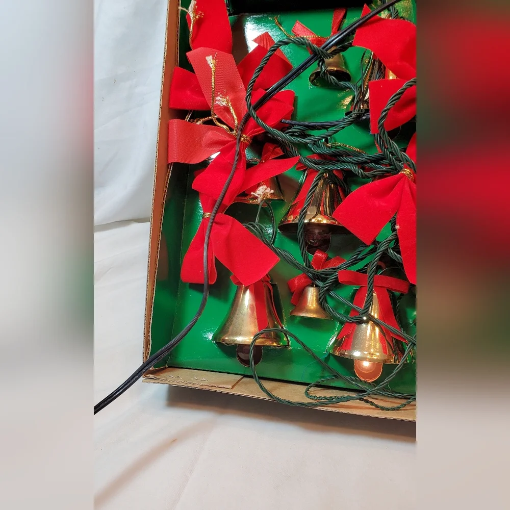 Bells Of Christmas Vtg 1992 Mr Christmas Musical Brass Bells Remote Control